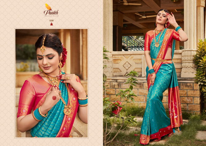 Virasat Vol 1 By Pankh Silk Designer Sarees Catalog